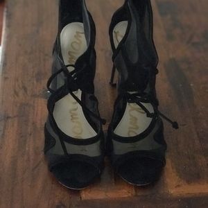 Sam Edelman Black Open Toe Heels